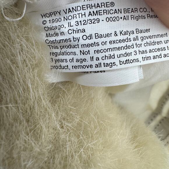 VTG 1990 Hoppy VanderHare All Paws On Deck Sailor Rabbit Muffy With Map - Picture 3 of 10